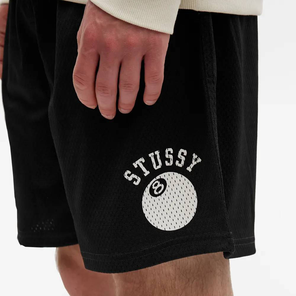 Stussy 8-Ball Mesh Short Black logo