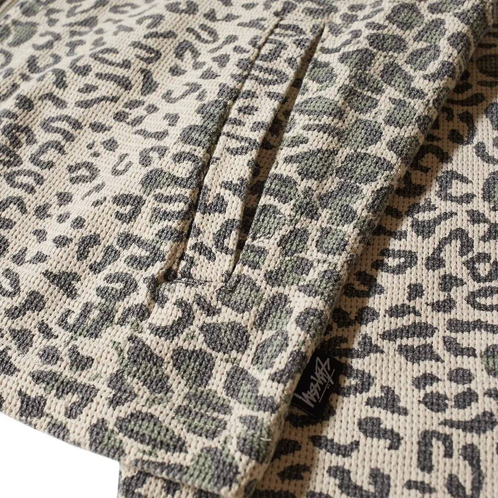 BONE | Stussy Leopard Mesh Zip Jacket | T-shirt Col Rond Naltino