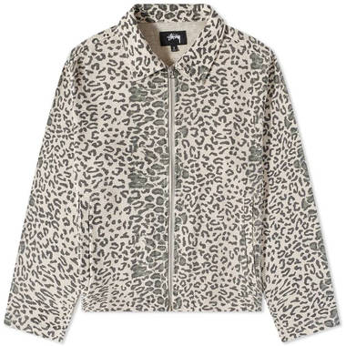 Stussy Leopard Mesh Zip Jacket