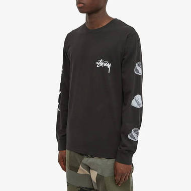Stussy Long Sleeve Angels Pigment Dyed T-Shirt