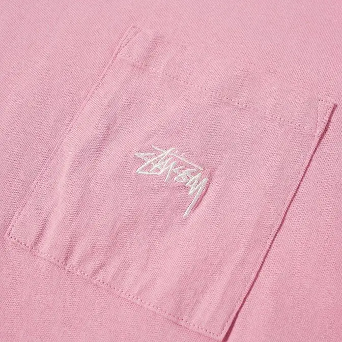 Stussy Stock Logo Short Sleeve Pocket Crew | Where To Buy | The Sole ...