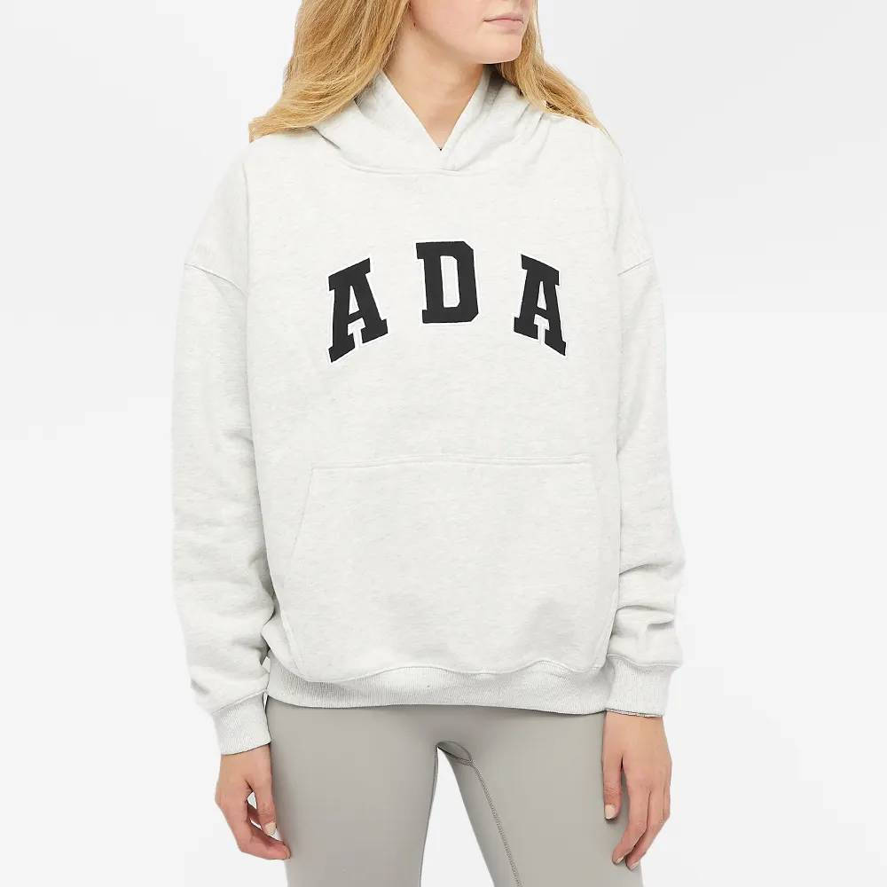 Adanola Oversized Varsity Hoodie - White | The Sole Supplier