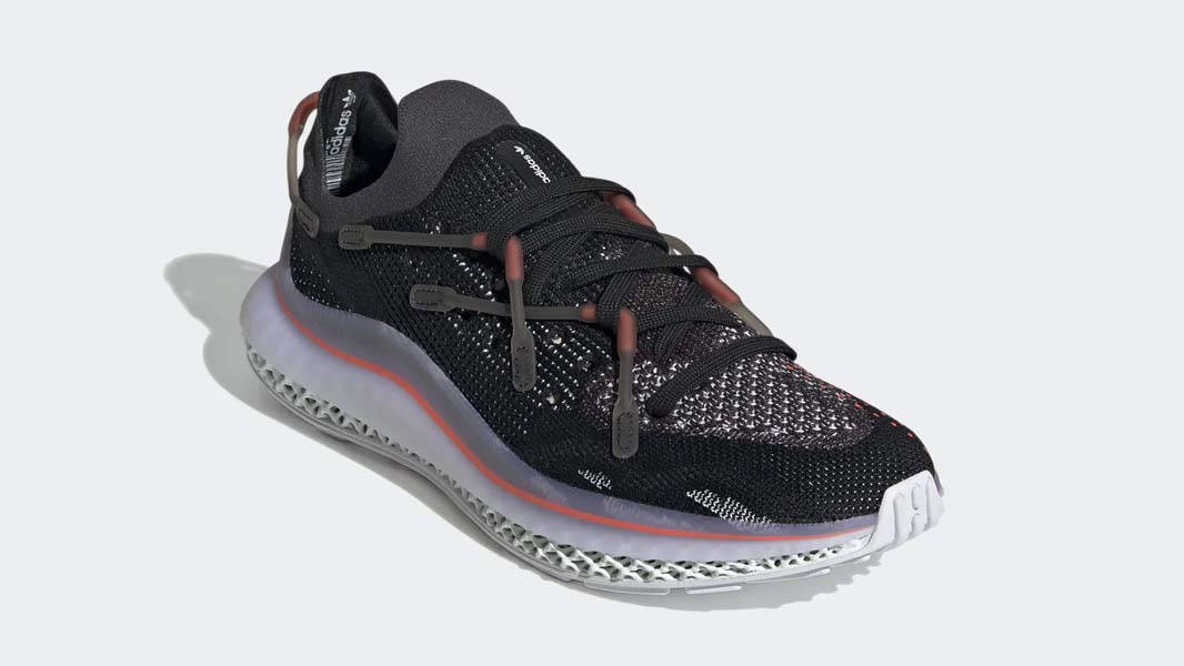 adidas 4D Fusio Black Solar Red Front