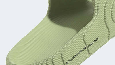 adidas Adilette 22 Slides Magic Lime Closeup