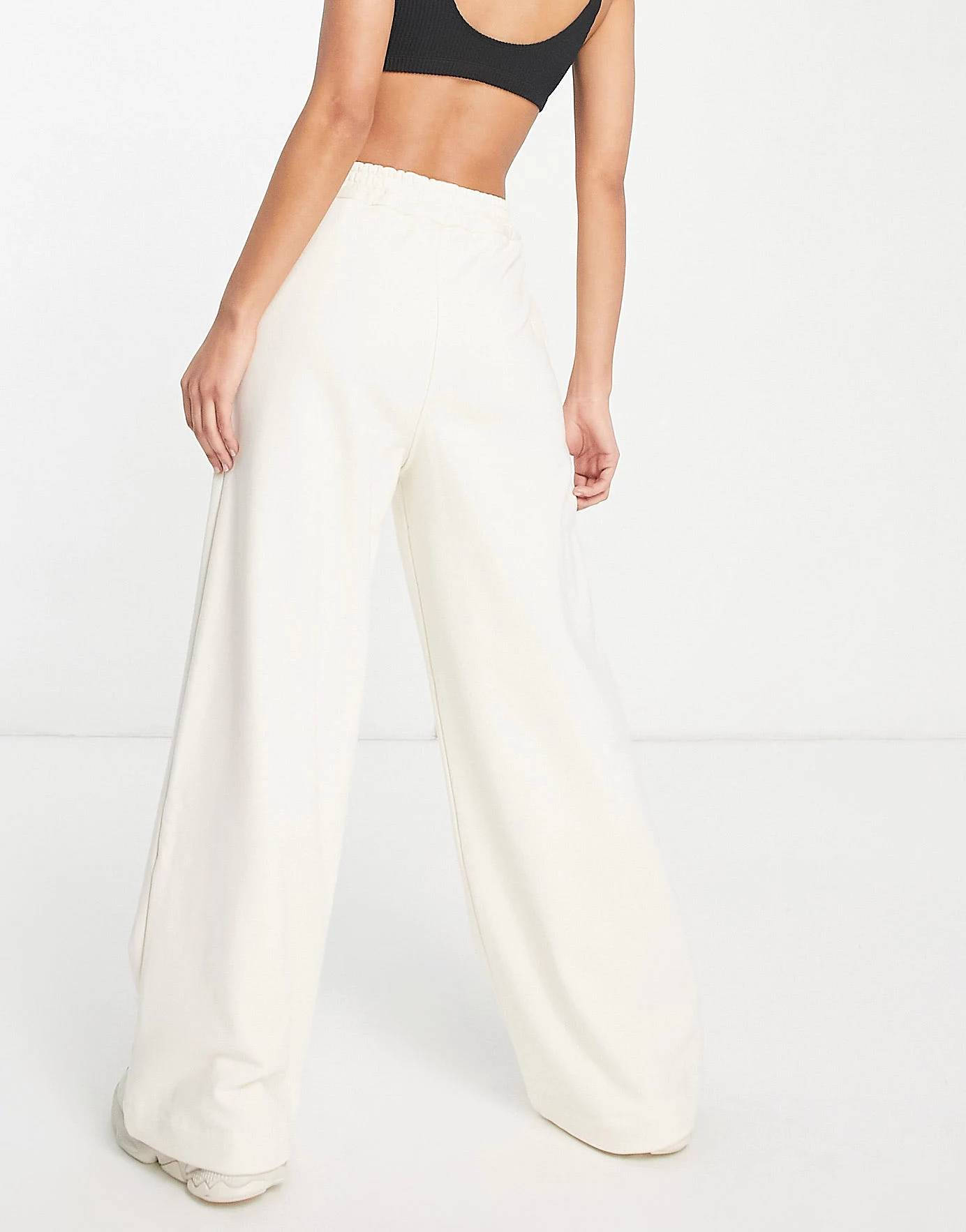 adidas Contempo Wide Leg Trousers Off-White back