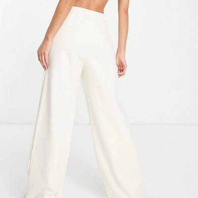 adidas Contempo Wide Leg Trousers Off-White back
