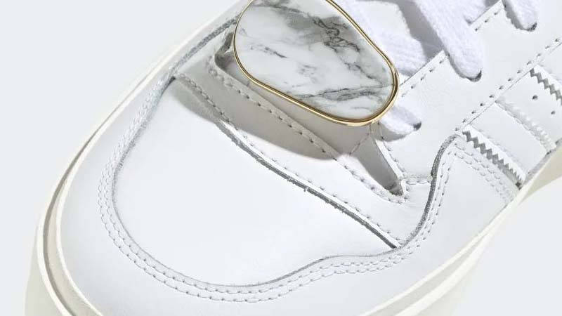adidas Forum Bonega White Gold Metallic Closeup