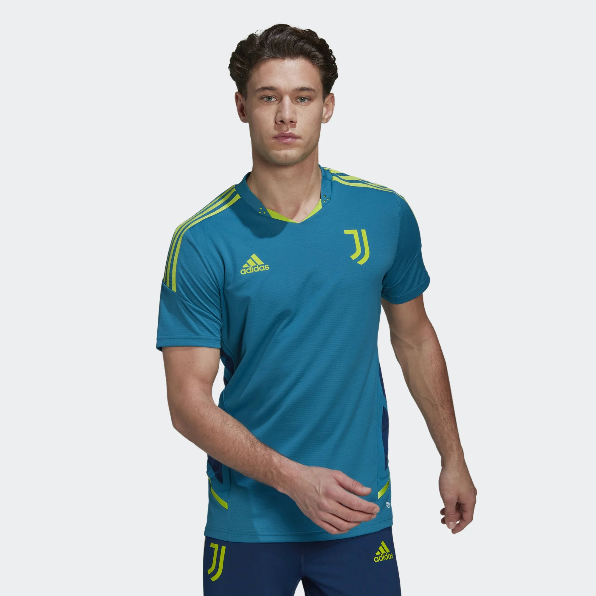 adidas Juventus Condivo 22 Pro Jersey - Active Teal | The Sole Supplier