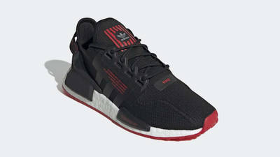 adidas NMD R1 V2 Core Black Scarlet Front