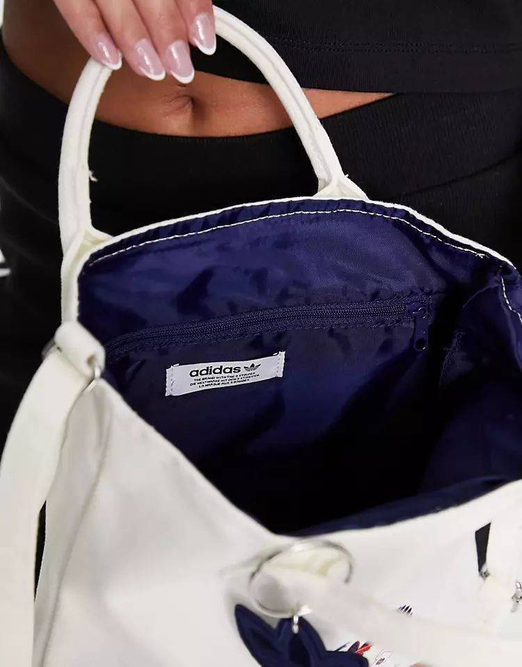 adidas Originals Resort Mini Shopper Off White Inside View
