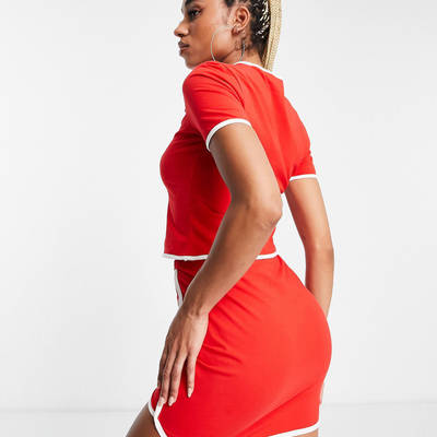 adidas Resort Mini-Skirt Red back