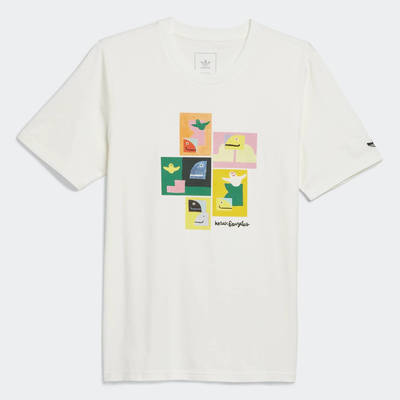 adidas Shmoofoil Painted T-Shirt Sail feature