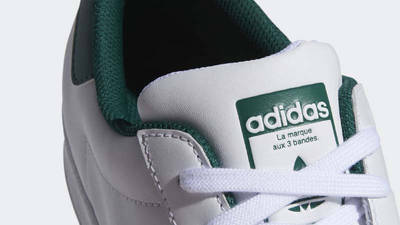 adidas Superstar White Collegiate Green Closeup