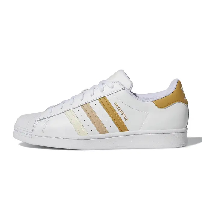 adidas Superstar White Golden Beige | Where To Buy | HP5500 | The Sole ...