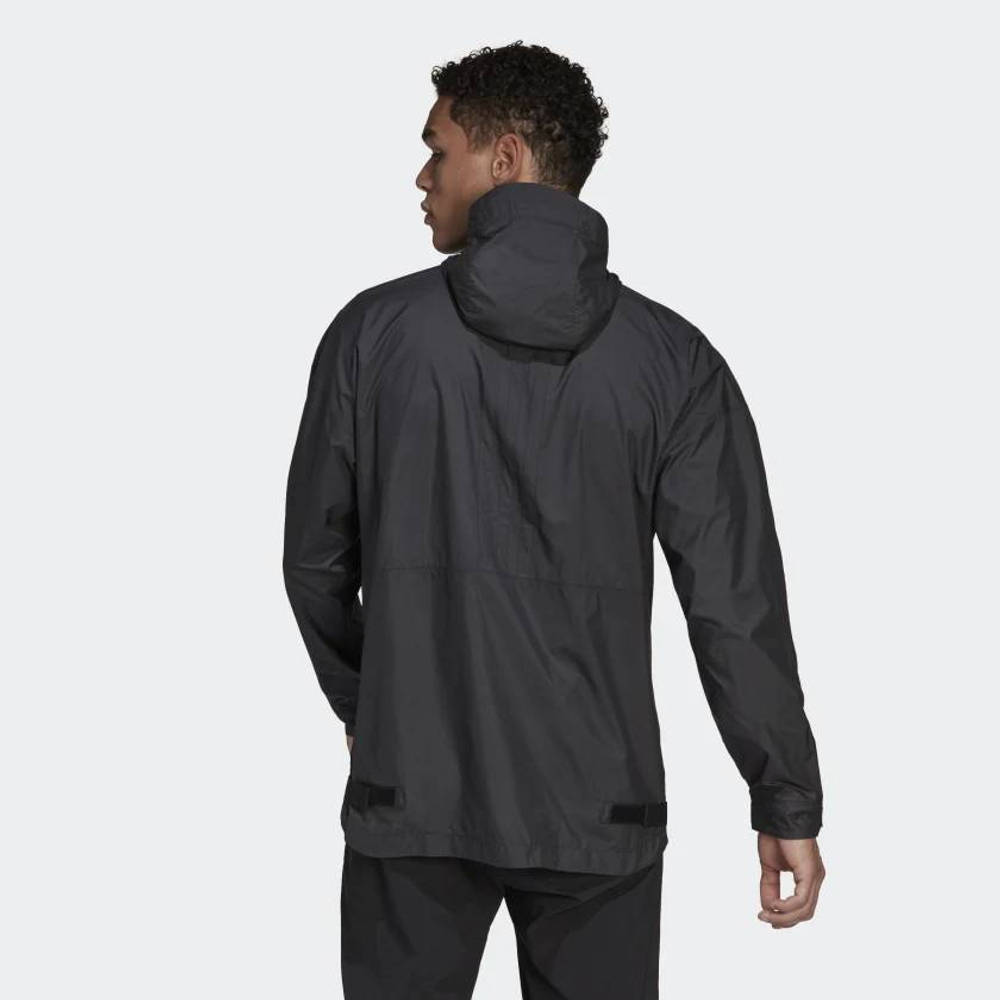 adidas Terrex Wind Anorak - Black | The Sole Supplier