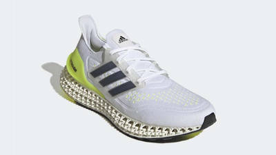 adidas Ultra 4DFWD White Solar Yellow Front