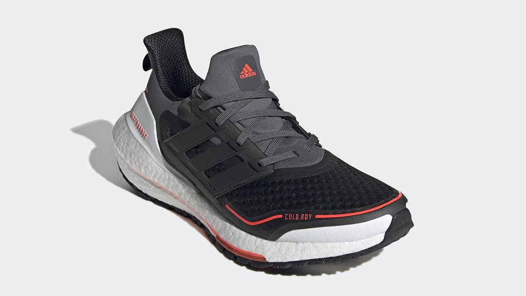 adidas Ultra Boost 21 COLD.RDY Grey Black Red GV7122 Side