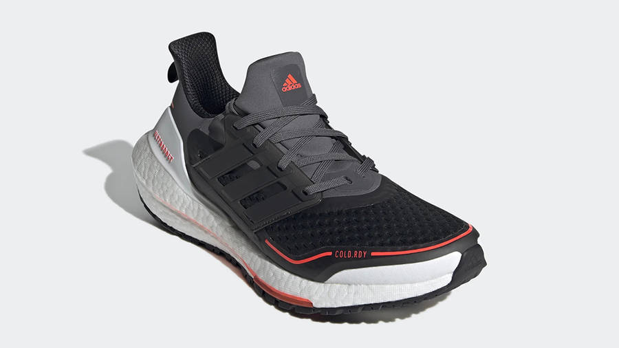 adidas Ultra Boost 21 COLD.RDY Grey Black Red GV7122 Side