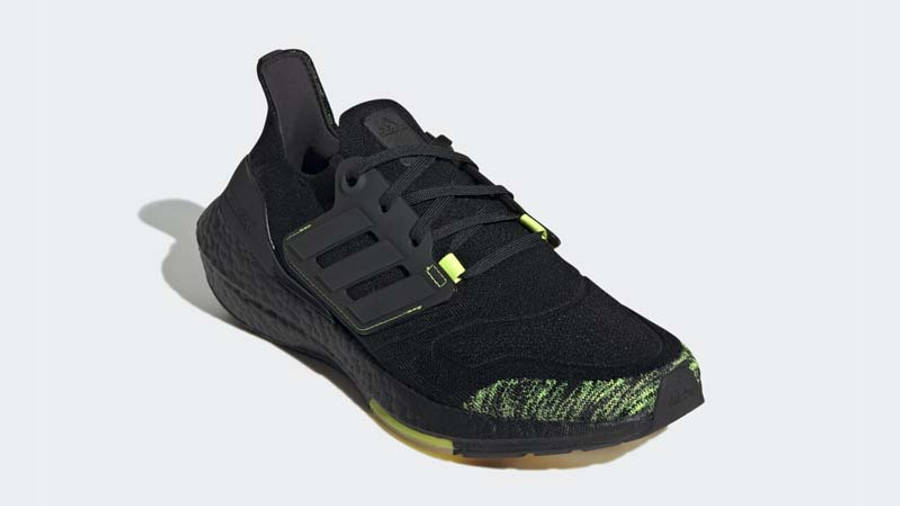 adidas Ultra Boost 22 Black Green Front