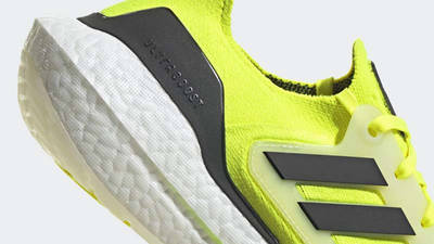 adidas Ultra Boost 22 Solar Yellow Closeup