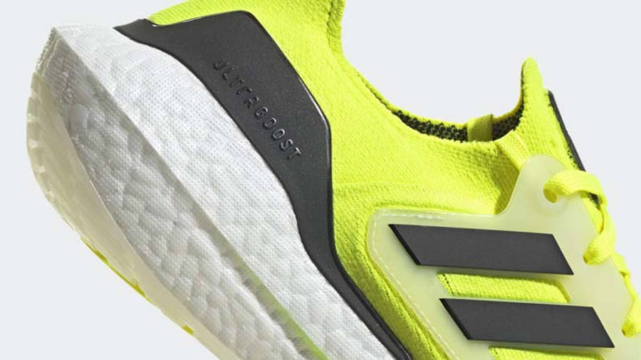 adidas Ultra Boost 22 Solar Yellow Closeup