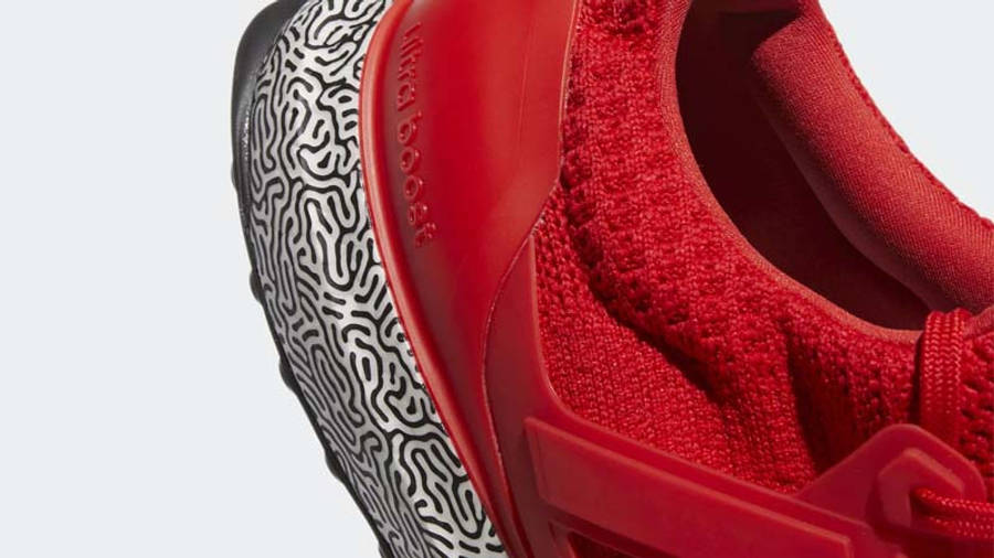 adidas Ultra Boost DNA Vivid Red Closeup