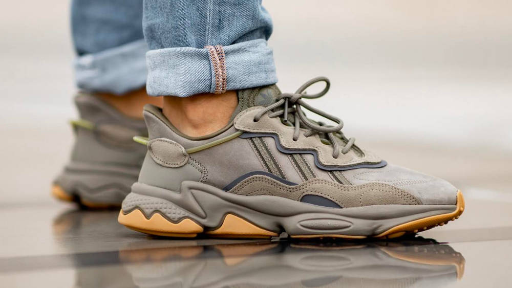 adidas ozweego trace cargo on feet