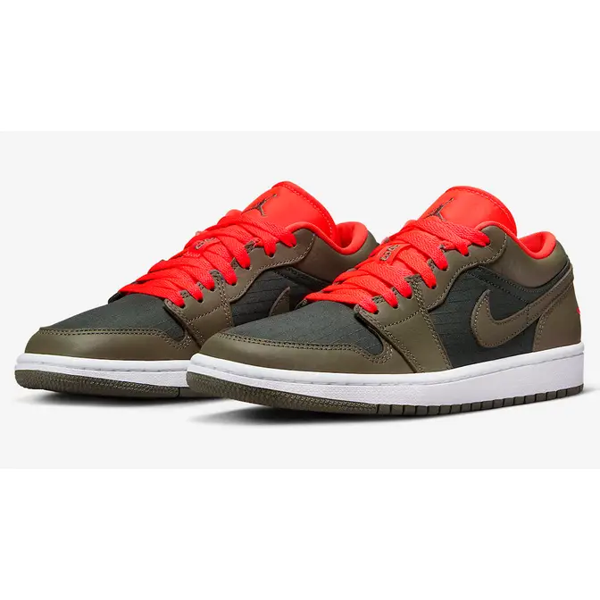 Air Jordan 1 Low Black Olive Crimson | Where To Buy | DQ6076-002