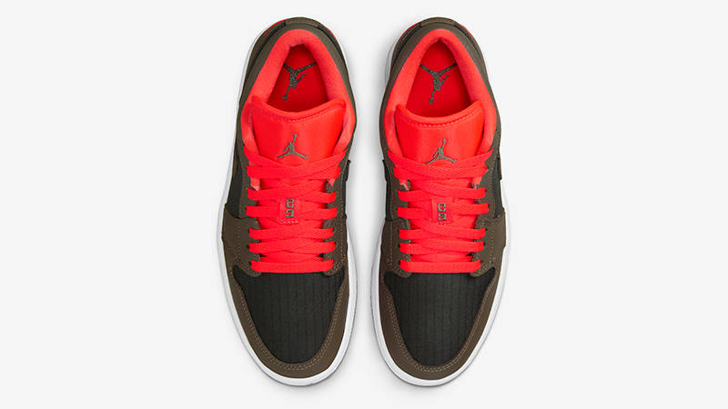 Air Jordan 1 Low Black Olive Crimson DQ6076-002 Top