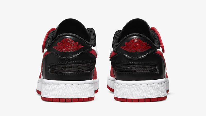 Air Jordan 1 Low FlyEase GS White Red DN4639-163 Back