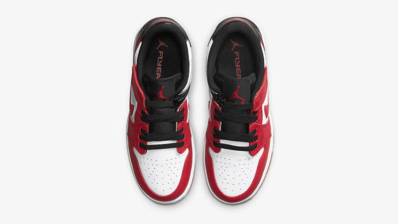 Air Jordan 1 Low FlyEase GS White Red DN4639-163 Top