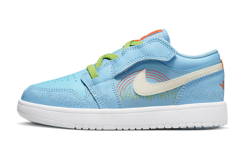 Air Jordan 1 Low GS Blue Stitch
