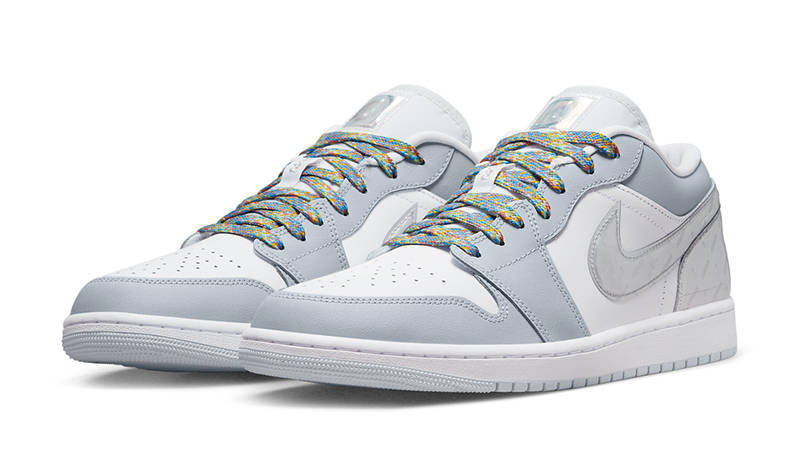 Air Jordan 1 Low Tear-Away Grey White DX6070-101 Side