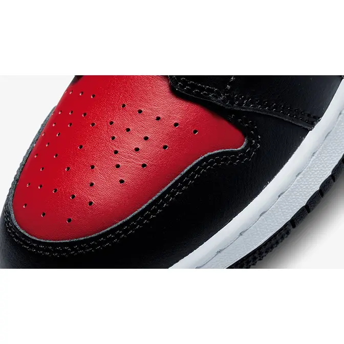 Air Jordan 1 Mid GS Bred Toe White | Where To Buy | 554725-079 