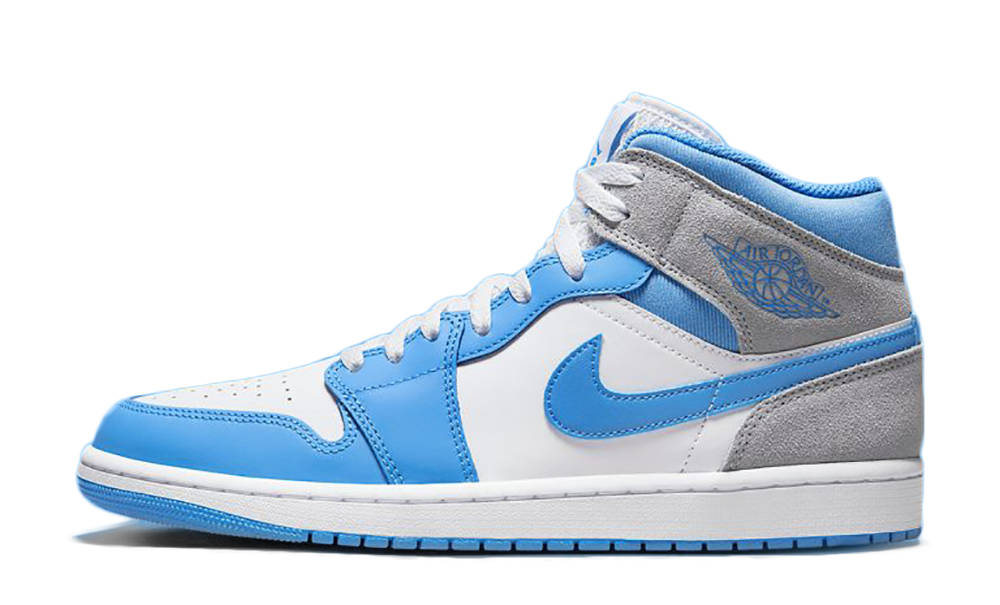 Air Jordan 1 Mid University Blue Grey 