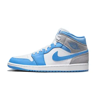 Air Jordan 1 Mid University Blue Grey | Where To Buy | DX9276-100 | The ...