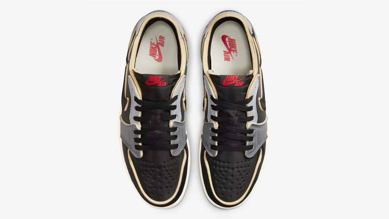 Air Jordan 1 Retro Low Ex Black Smoke Grey Middle