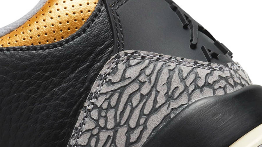 black and gold jordan 3