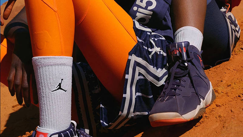 Air Jordan 7 Quai 54 Navy Front
