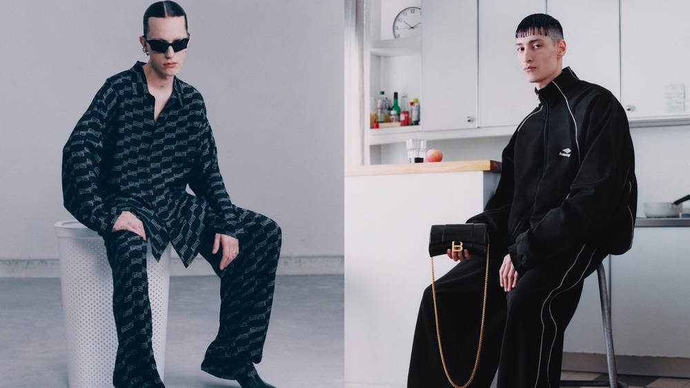 Image via Balenciaga Balenciaga Turns to Its Archives for a BB Monogram Pattern Campaign