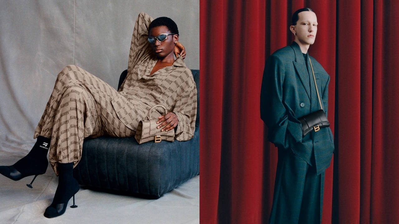 Balenciaga Turns to Its Archives for a BB Monogram Pattern Campaign