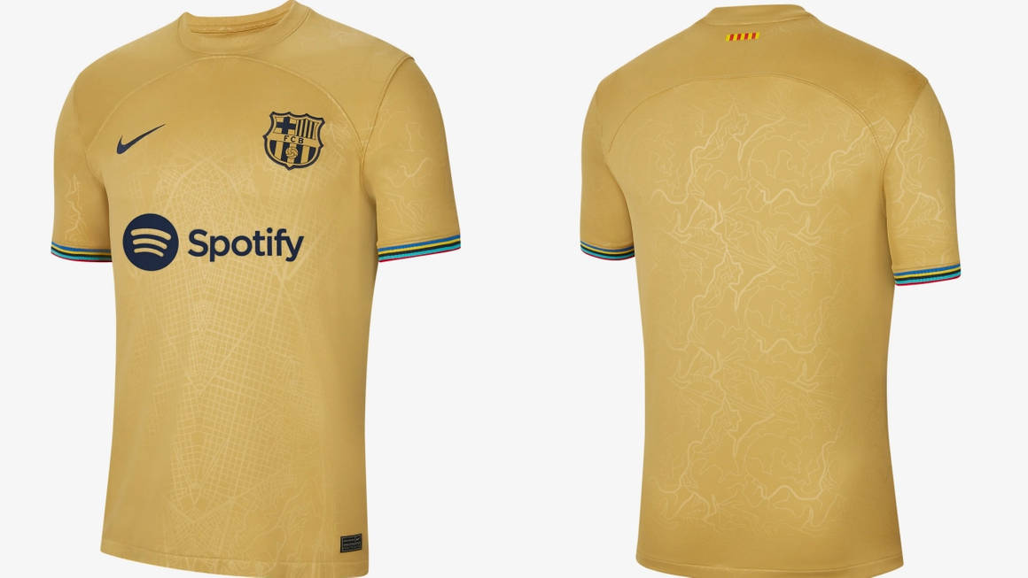 FC Barcelona Take Inspiration From the Olympics for Its 2022/23 Away Kit