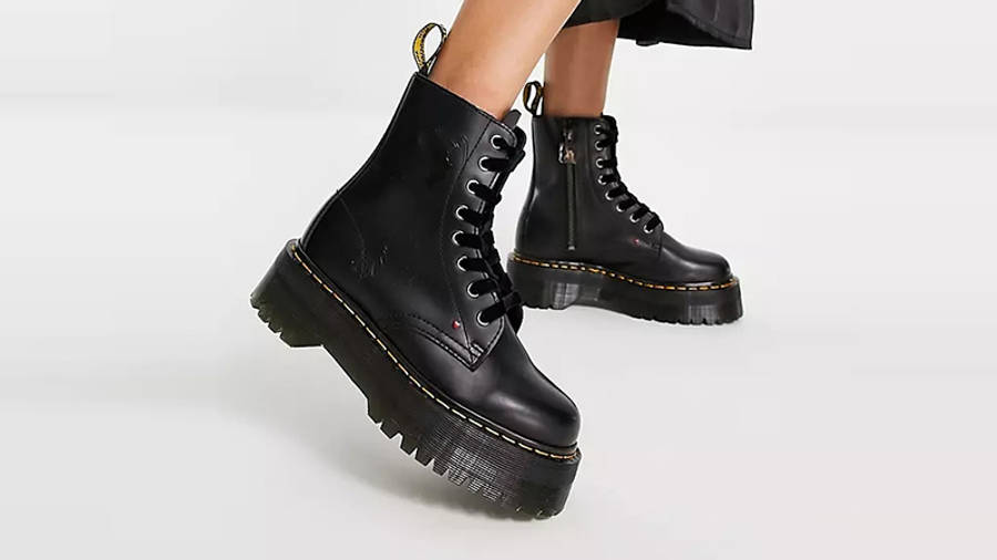 Betty Boop x Dr Martens Jadon Chunky Boots Black Side