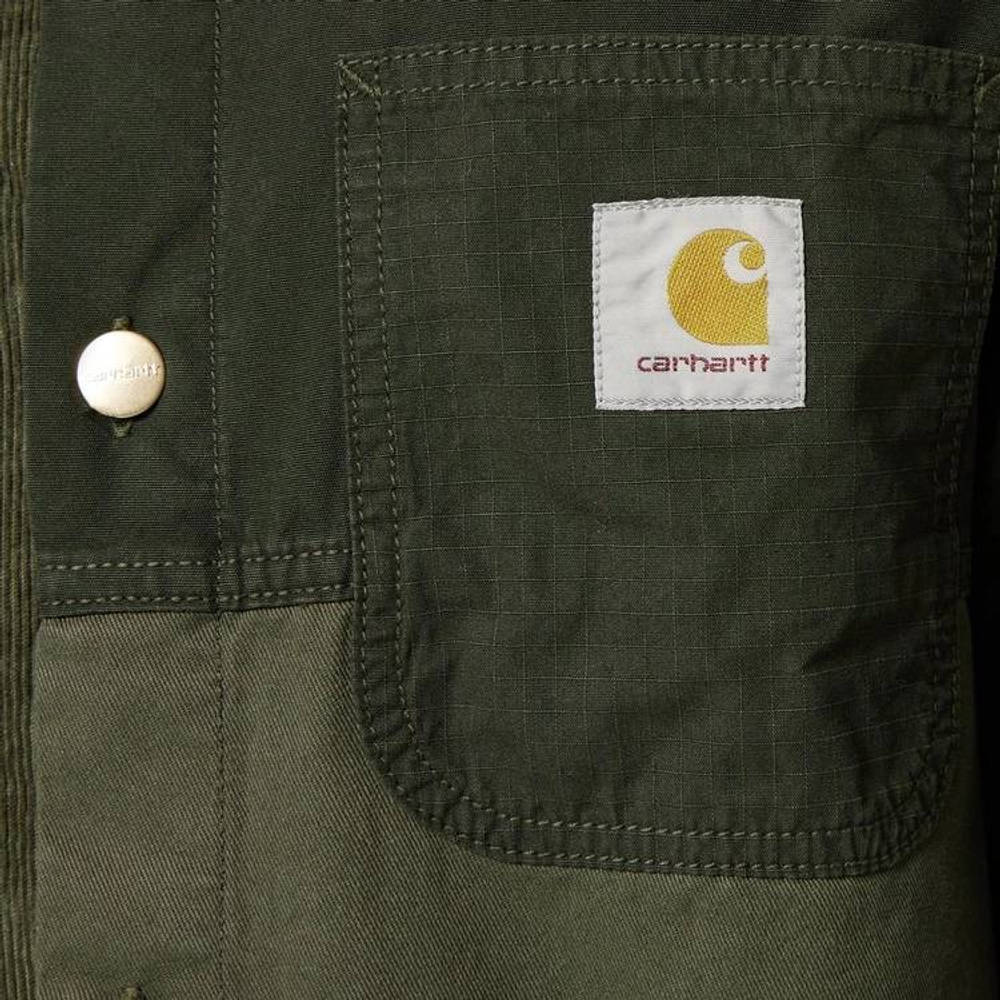 Carhartt WIP Medley Shirt Jacket Green logo
