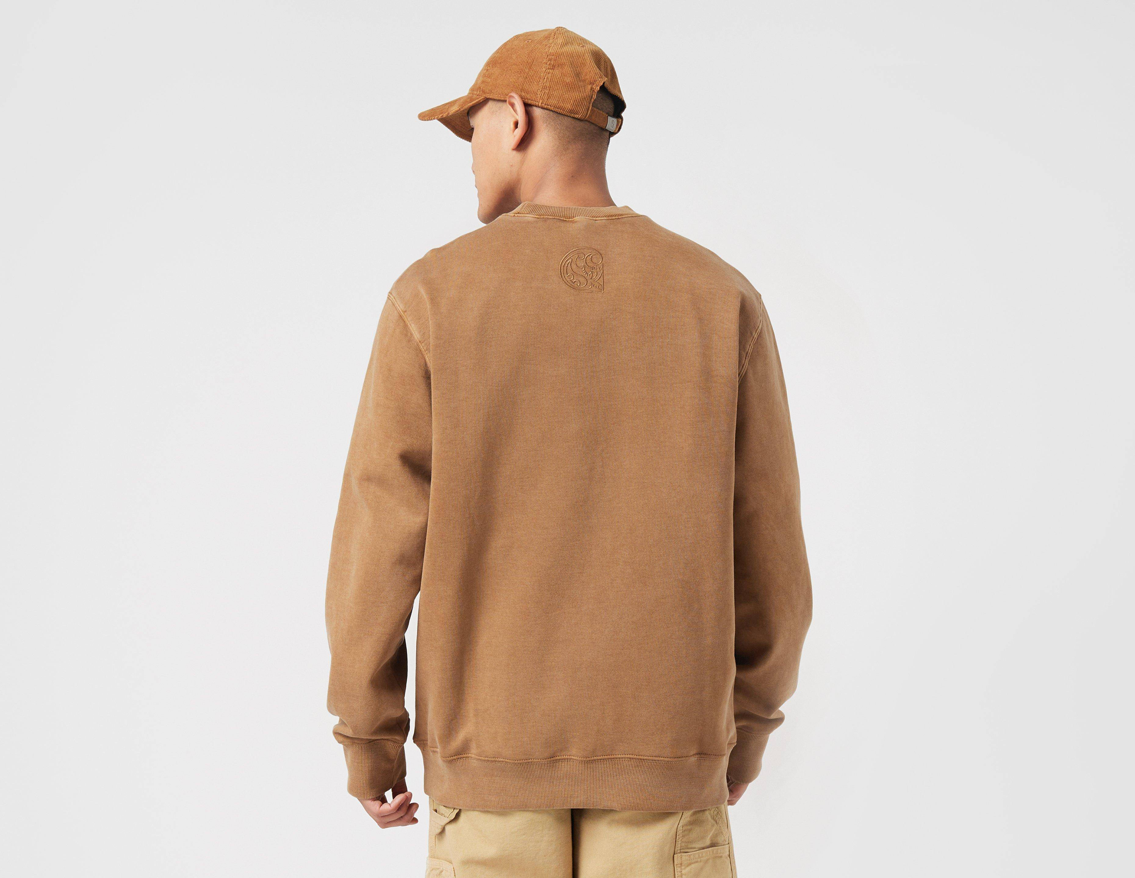 Carhartt WIP Verse Script Sweat Brown bacj