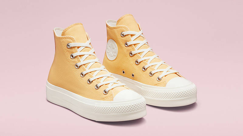 Converse Chuck Taylor Gradient Heat Lift Platform High Cyber Mango A02589C Side