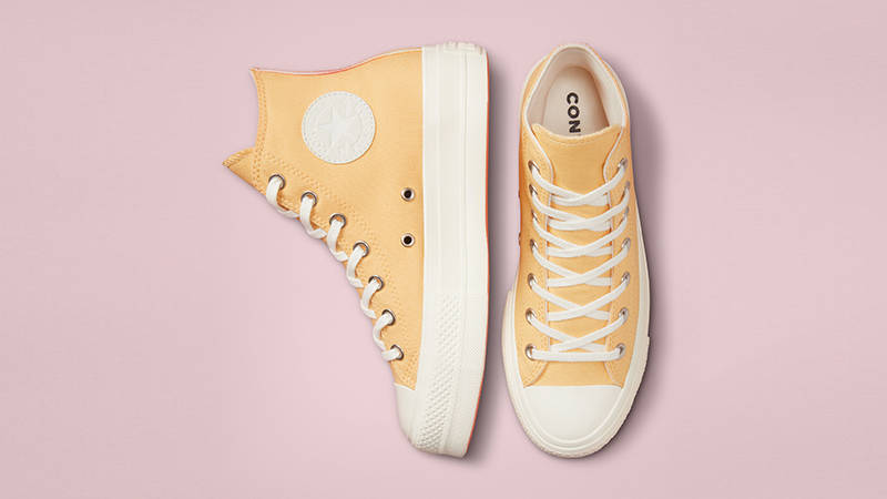 Converse Chuck Taylor Gradient Heat Lift Platform High Cyber Mango A02589C Top