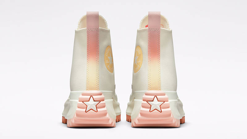 Converse Run Star Hike Gradient Heat Platform High Egret Mango A02590C Back