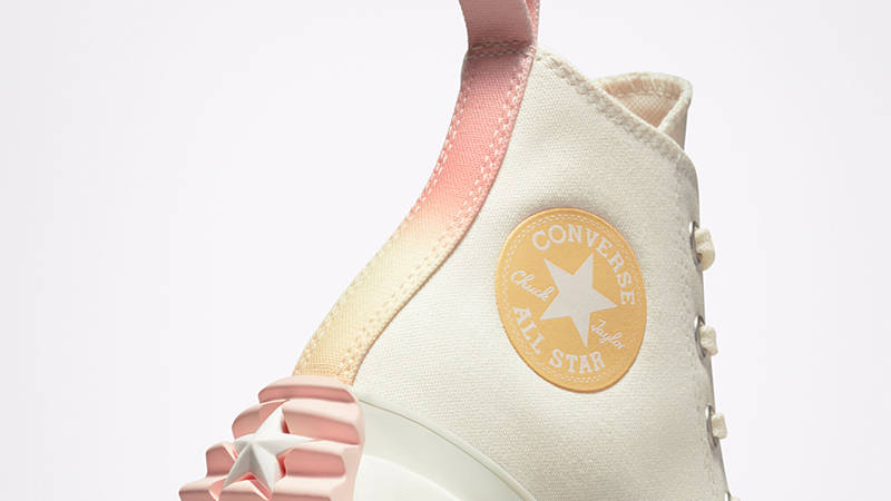 Converse Run Star Hike Gradient Heat Platform High Egret Mango A02590C Detail