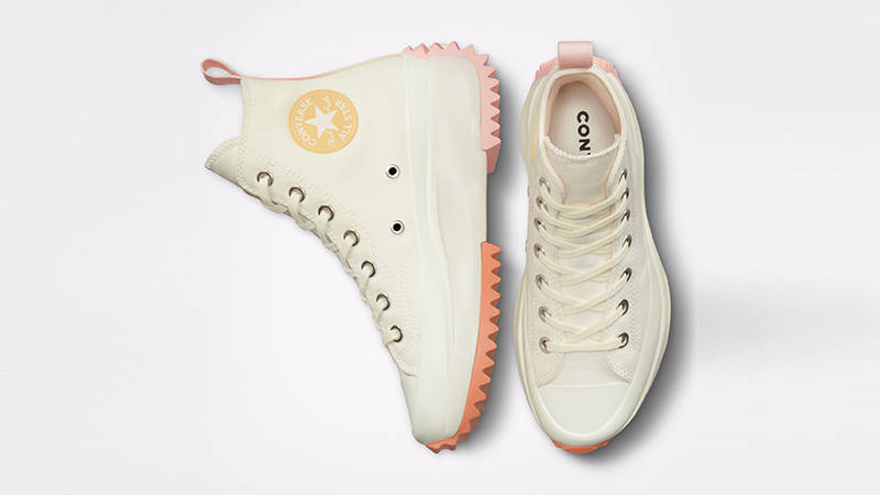 Converse Run Star Hike Gradient Heat Platform High Egret Mango A02590C Top